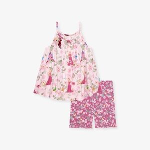 Posh Peanut x Disney Princess Aurora Top Ruffled Short Set 5/6T